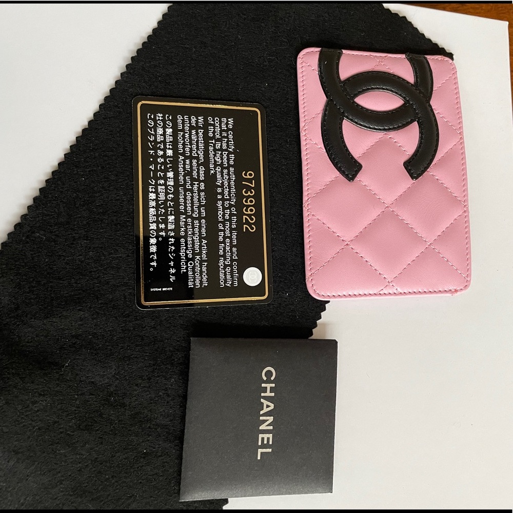 NEW- Vintage Chanel Quilted Card Holder